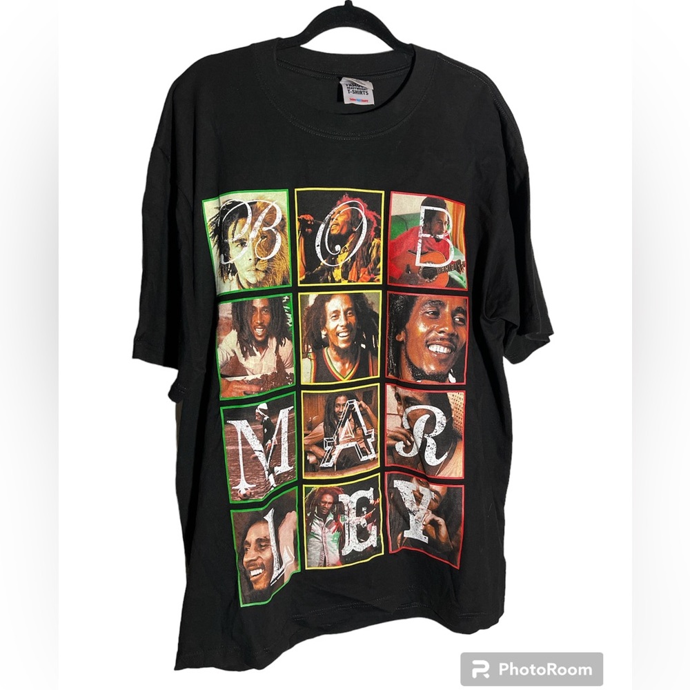 Shaka Wear Vintage Mens T-Shirt Size XL Bob Marley Iron Lion in Zion